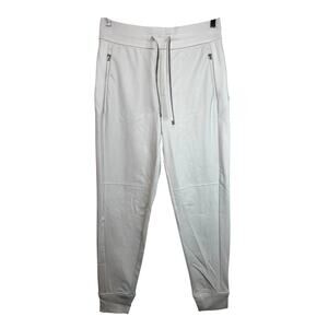 Athleta Headlands Hybrid Trek Mid Rise Pull On Joggers Pants Birch Grey 4 Active